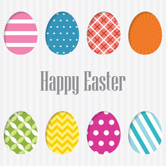 Happy Easter Card. vector.