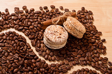 coffee and macaroons