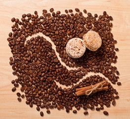 coffee and macaroons