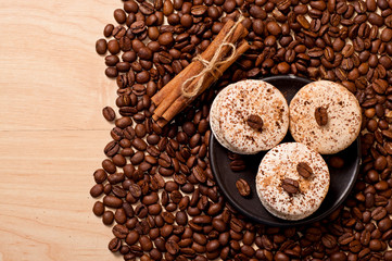 coffee and macaroons