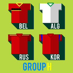football team players shirt world cup 2014