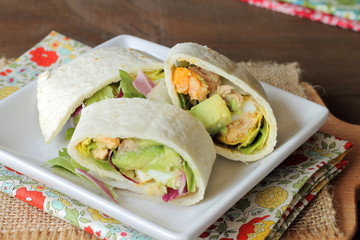 Wrap tortilla sandwich