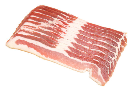 Raw Bacon Strips
