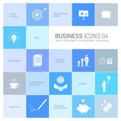 vector bussines icons set