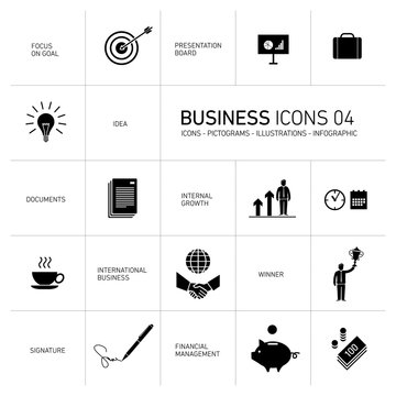 Vector bussines icons set
