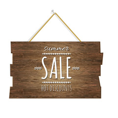 Summer Sale Wooden Board