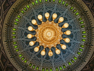 Sultan Qaboos Qabus Grand Mosque Mosquée Muscat Mascate Oman