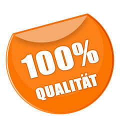 Button Qualität in orange - g840