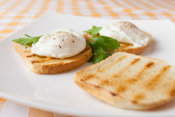 Poached eggs