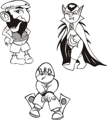 Cartoon characters