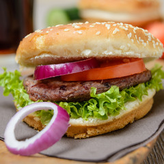 Veganer Bohnenburger