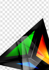 Glass geometric info background