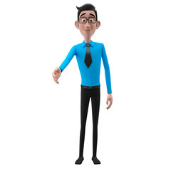 3d business man, isolated, no background