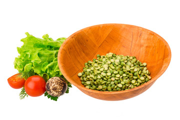 Dry green peas