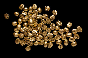 Golden cafe - coffee beans