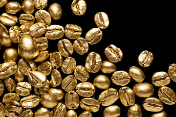 Golden cafe - coffee beans