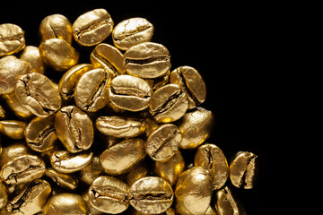 Golden cafe - coffee beans