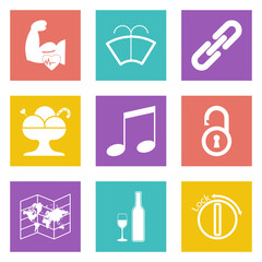 Color icons for Web Design set 48