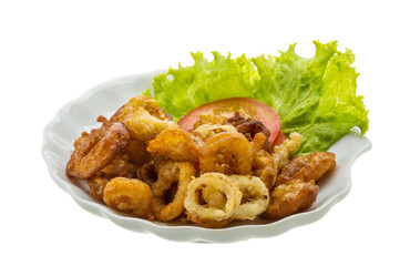 Fried squid rings