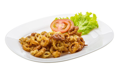 Fried squid rings