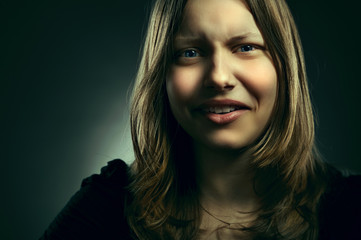 Portrait of a teen girl, closeup