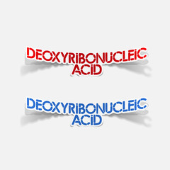 realistic design element: Deoxyribonucleic acid