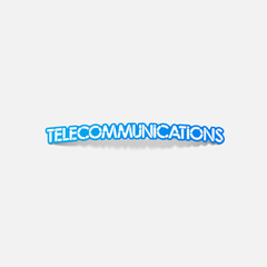 realistic design element: telecommunications