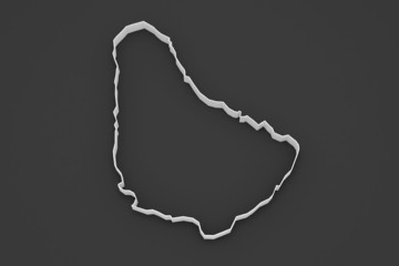 Map of Barbados.