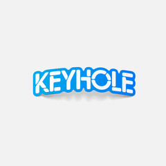 realistic design element: keyhole