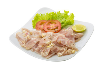 Swordfish carpaccio