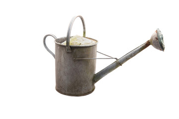 Old zinc watering can
