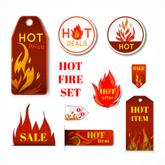 Fire label set