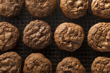 Homemade Double Chocolate Chip Cookies