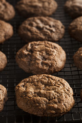 Homemade Double Chocolate Chip Cookies