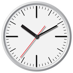 Wall mounted digital clock.