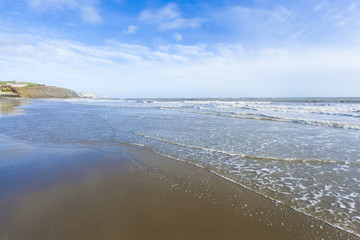 Beach at Folkestone overlooking Dover