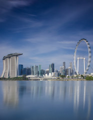 Naklejka premium Singapore city