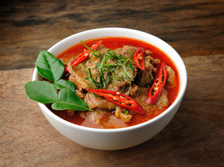 Delicious Thai panang curry