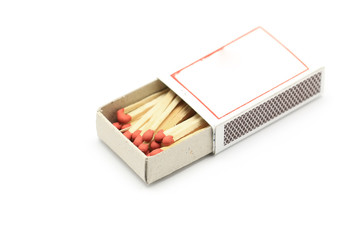 red match in matchbox