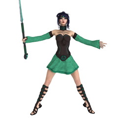 Obraz premium 女性剣士