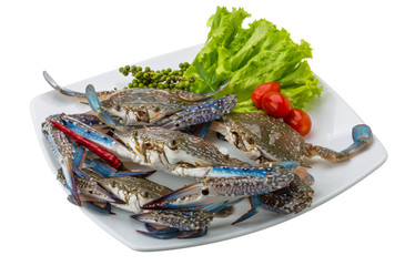 Raw blue crab