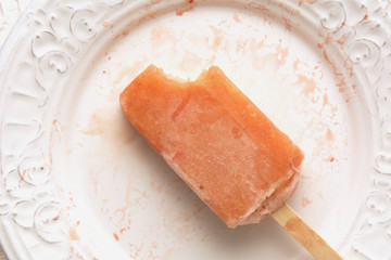 Strawberry, Orange, Pineapple, Mango Fruit Popsicle With Bite Ou