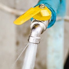 outdoor water tap with tube