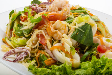 Asian seafood salad