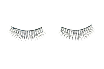 Black fake eyelash isolated