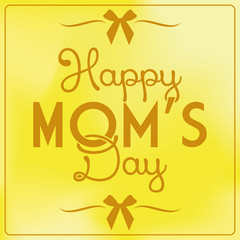 Happy Mothers's Day Template Card Background