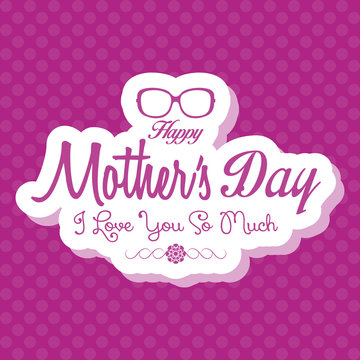 Happy Mothers's Day Template Card Background