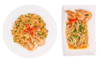  Type of fried char kway teow with prawns and gravy
