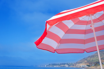 Beach umbrella's background