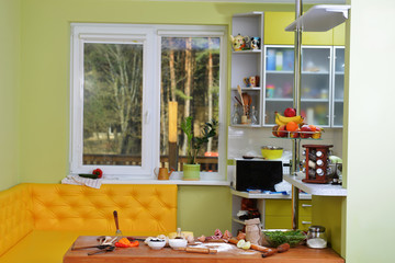 table with food